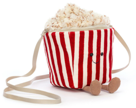 Jellycat Popcorn Tasje, Amuseable Popcorn Bag, 19cm