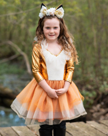 Jurk Vos met haarband, Woodland Fox Dress, 7-8 jaar