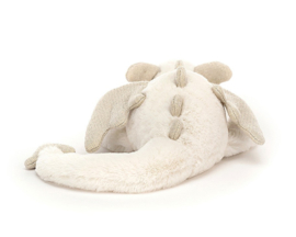 Jellycat Knuffel Draak, Snow Dragon Little, 26 cm