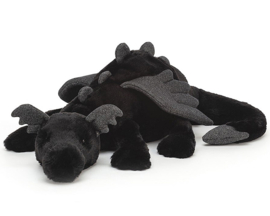 Jellycat Knuffel Draak, Onyx Dragon Huge, 66 cm