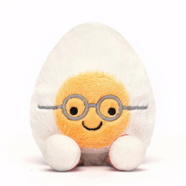 Jellycat Knuffel Gekookt Ei, Amuseables Boiled Egg Geek, 14cm