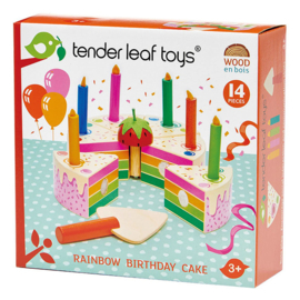 Verjaardagstaart Regenboog - Tender Leaf Toys