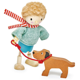 Poppenhuis Popje - Mr Goodwood met hond - Tender Leaf Toys