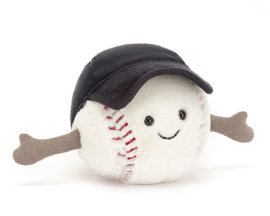 Jellycat Knuffel Honkbal, Amuseable Sports Baseball, 10cm