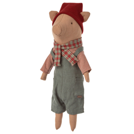 Maileg Knuffel Varken, Christmas Pig - Boy, 37 cm