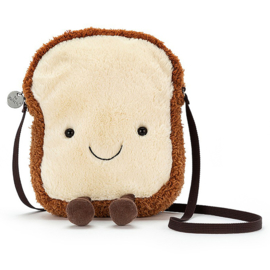 Jellycat Toast Tasje, Amuseable Toast Bag, 19cm