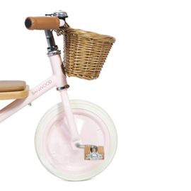 Banwood Trike Driewieler - Roze - met duwstang en mandje