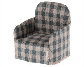 Maileg Stoel voor muizen, Mouse Chair, Gingham Green