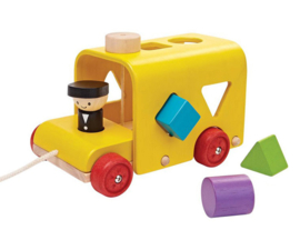 Plan Toys Vormenstoof Bus, Sorting Bus