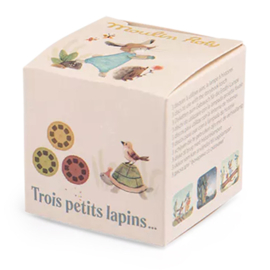 3 extra schijfjes voor Moulin Roty Verhaaltjeslamp, Trois Petits Lapins