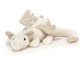 Jellycat Knuffel Draak, Snow Dragon Little, 26 cm