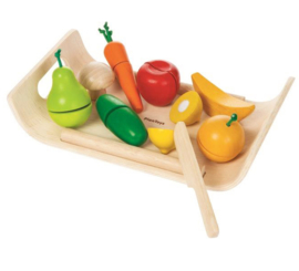 Plan Toys Houten Snijset Groenten en fruit