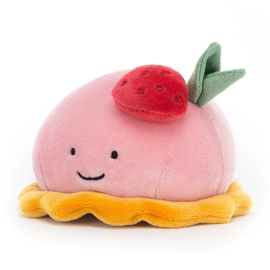 Jellycat Knuffel Taartje, Pretty Patisserie Dome Framboise, 10cm