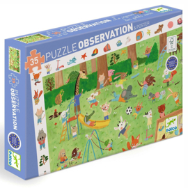 Djeco Ontdek Puzzel Speeltuin, 35 st, 61x38 cm