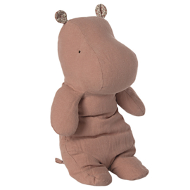 Maileg Knuffel Nijlpaard Safari Friends Medium Hippo, Old Rose