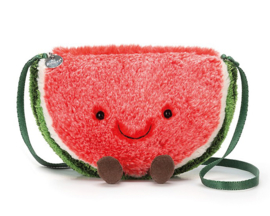 Jellycat Watermeloen Tasje, Amuseable Watermelon Bag, 21cm