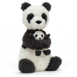Jellycat Knuffel Panda met jong, Huddles Panda, 24cm