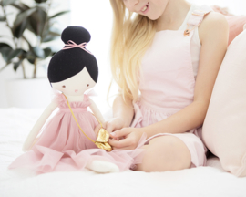 Alimrose Knuffelpop, Charlotte Doll Blush, 48 cm