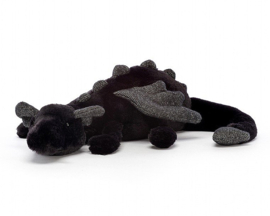 Jellycat Knuffel Draak,Onyx Dragon Little, 26cm