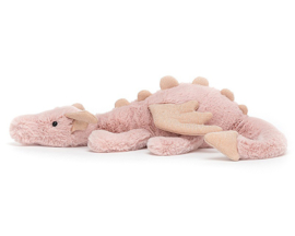 Jellycat Knuffel Draak, Rose Dragon Little, 26 cm