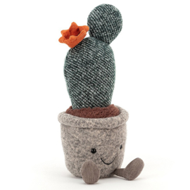 Jellycat Knuffel Cactus, Silly Succulent Prickly Pear Cactus, 24cm