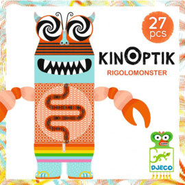 Djeco KINOPTIK Bouw en Animatie Set, Rigolomonster