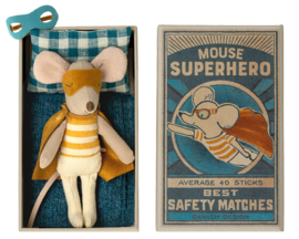 Maileg Superheld muis in doosje, Super hero Mouse
