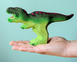 Bumbu Toys Houten Dinosaurus T-Rex met jong