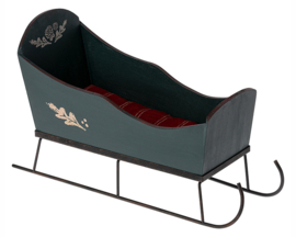 Maileg Slee Medium, Sleigh Medium Green, 30cm