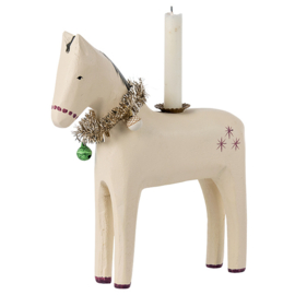 Maileg Houten Kandelaar Paard, Wooden horse, Small (2023), 16cm