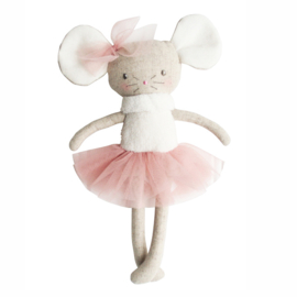 Alimrose Knuffel Muis, Missie Mouse Ballerina Small, 24cm