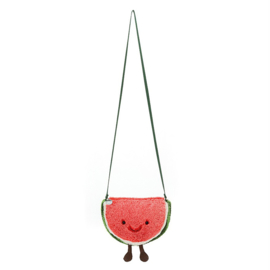 Jellycat Watermeloen Tasje, Amuseable Watermelon Bag, 21cm