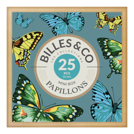 Billes & Co Knikkers in doosje, Mini Box Papillons/Vlinders, 25 stuks