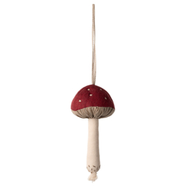 Maileg Paddenstoel Ornament, Mushroom Ornament - Red
