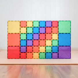 Connetix magnetische tegels regenboog - Square pack - 42 stuks