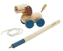 Plan Toys Duw- en Trek Puppy, Push and Pull Puppy