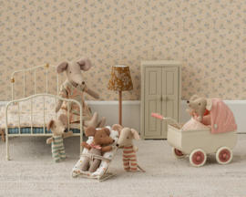 Maileg poppenwagen/kinderwagen voor Muizen Coral, hoogte 9 cm