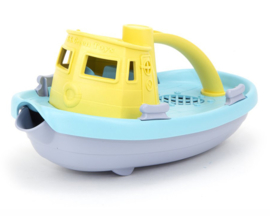 Green Toys Sleepboot Tugboat Pastel, Geel