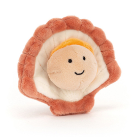 Jellycat knuffel Schelp, Sensational Seafood Scallop, 10 cm