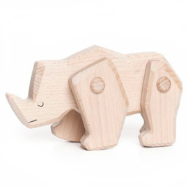 Bajo Houten Neushoorn