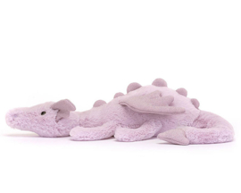 Jellycat Knuffel Draak, Lavender Dragon Little, 26 cm