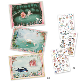 Djeco Wrijfplaatjes/Krasplaatjes, Fairyland, 4+