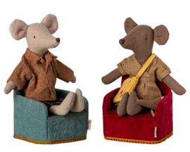 Maileg Stoel voor muizen, Folding chair Mouse, Rood