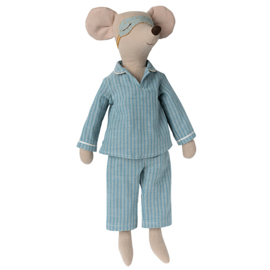 Maileg Muis, Maxi mouse in Pyjamas, 49cm
