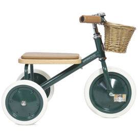 Banwood Trike Driewieler - Groen - met duwstang en mandje