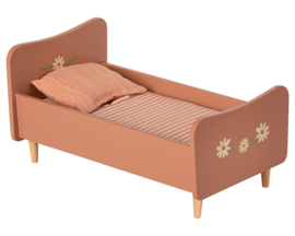 Maileg houten bed, Wooden Bed Mini - Roze, 26 cm