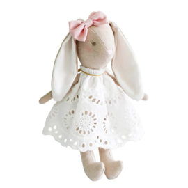 Alimrose Knuffel Konijn, Baby Broderie Bunny, 25 cm
