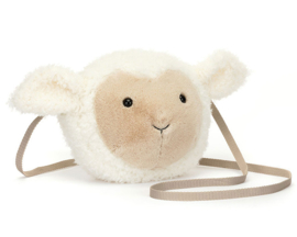 Jellycat Tasje, Little Lamb Bag, 19cm