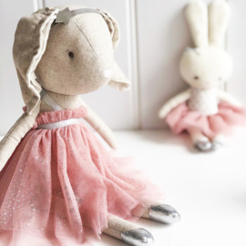 Alimrose Knuffel Konijn, Layla Bunny Blush Sparkle, 40 cm