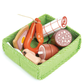 Mandje met vlees - Tender Leaf Toys